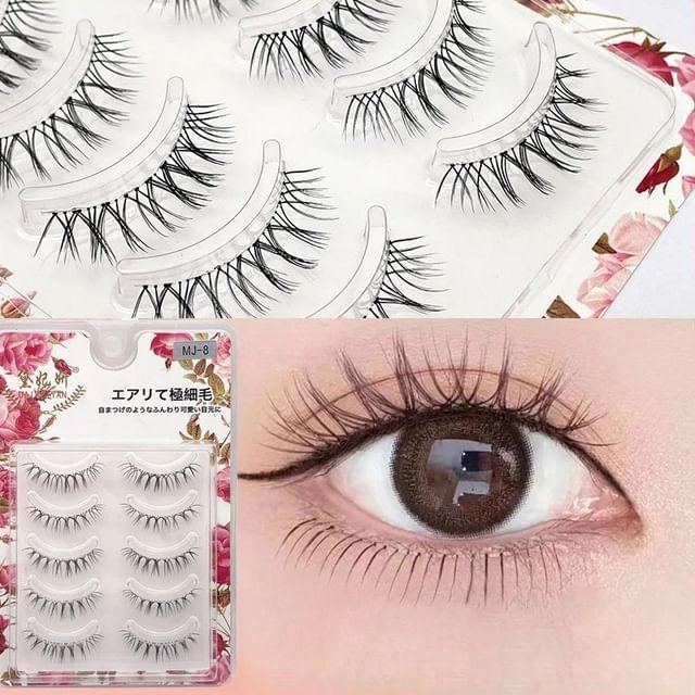 Lashie - Crisscross Multipack False Eyelashes 5 Pairs - Black - One Size