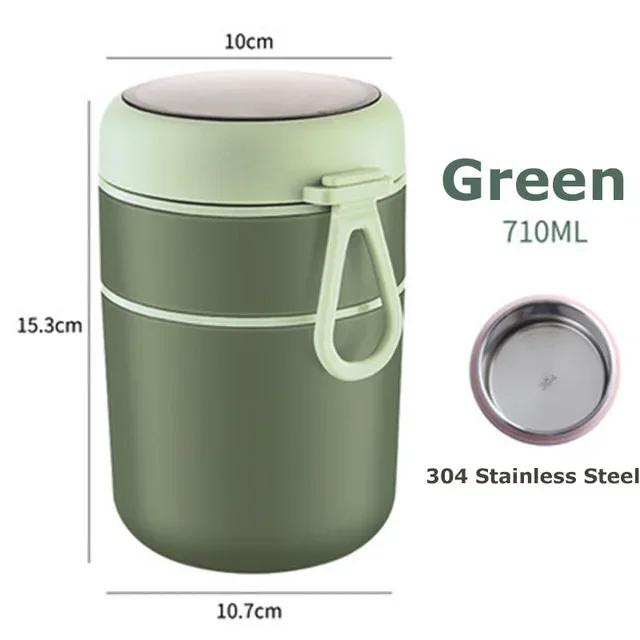Stainless Steel Vaccum Cup Soup Lunch Box Storage Warmer Multi-Layer Food Container Office Food Thermal Jar Thermos Bento