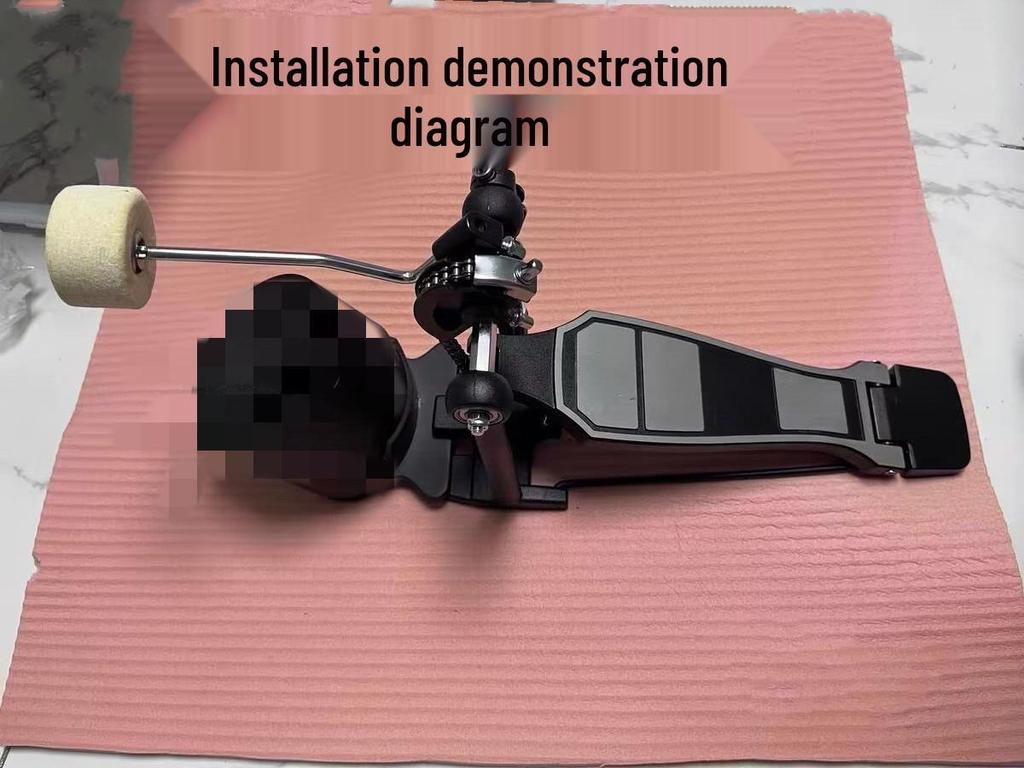 Bass Drum Practice Kit with Pedal and Cotton Hammer Head