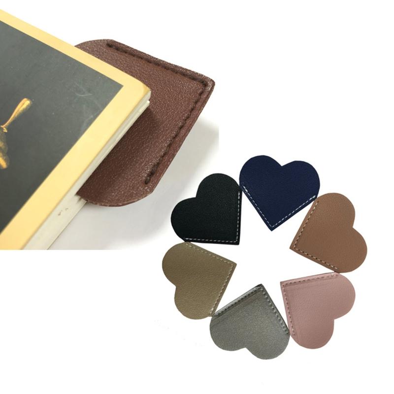 Leather Bookmark Book Page Corner Clip Page Divider Gift Bookmarks for Bookworm