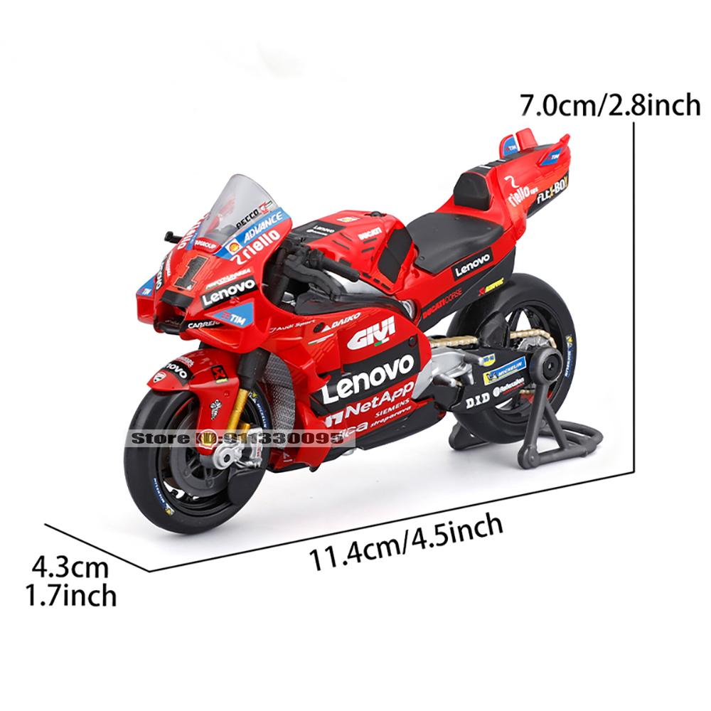 Maisto 1:18 2024 Ducati Lenovo Team #1 Bagnaia Champion Driver Moto GP Racing Casting Alloy Motorcycle Model Collection Gift Toy