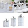 3 Pieces Premium Sealed Food Canisters Perfect For Coffee Tea And Dry Goods Storage Transparent Organizers Jars
