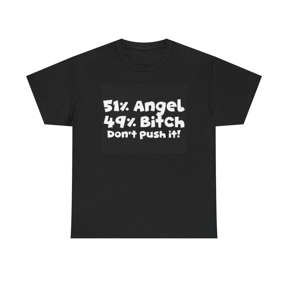 

Angel Hilarious Graphic T Shirt Dad Jokes Gift Unisex Heavy Cotton Tee M