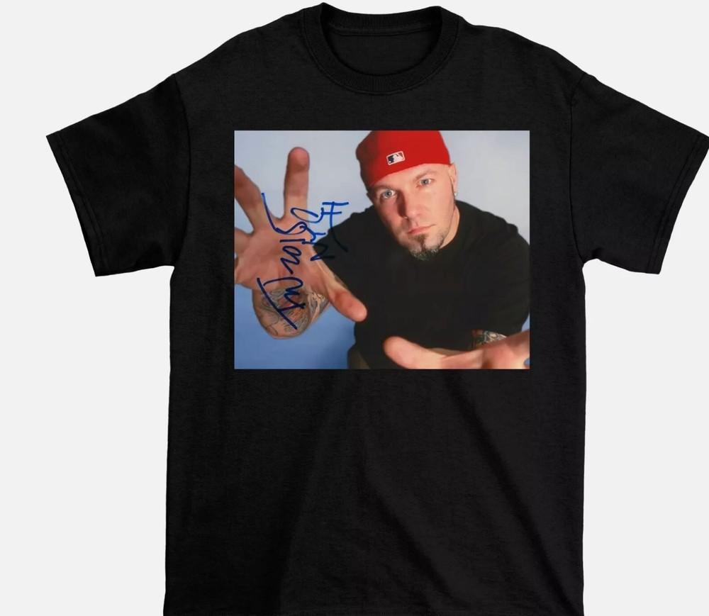 

Футболка Limp Bizkit с автографом Фреда Дёрста Черная Унисекс Все Размеры S-5XL Унисекс Футболка S