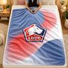 Flaneldecke LOSC Lille FC Warme Weiche Überwurfdecke für den Innenbereich Sofa Bett Wohnzimmer