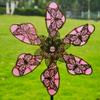 Weather Resistant Metal Windmill Spinner Sculpture For Patios Or Lawn Yard Garden Outdoor Spaces Rotating Art Decoration