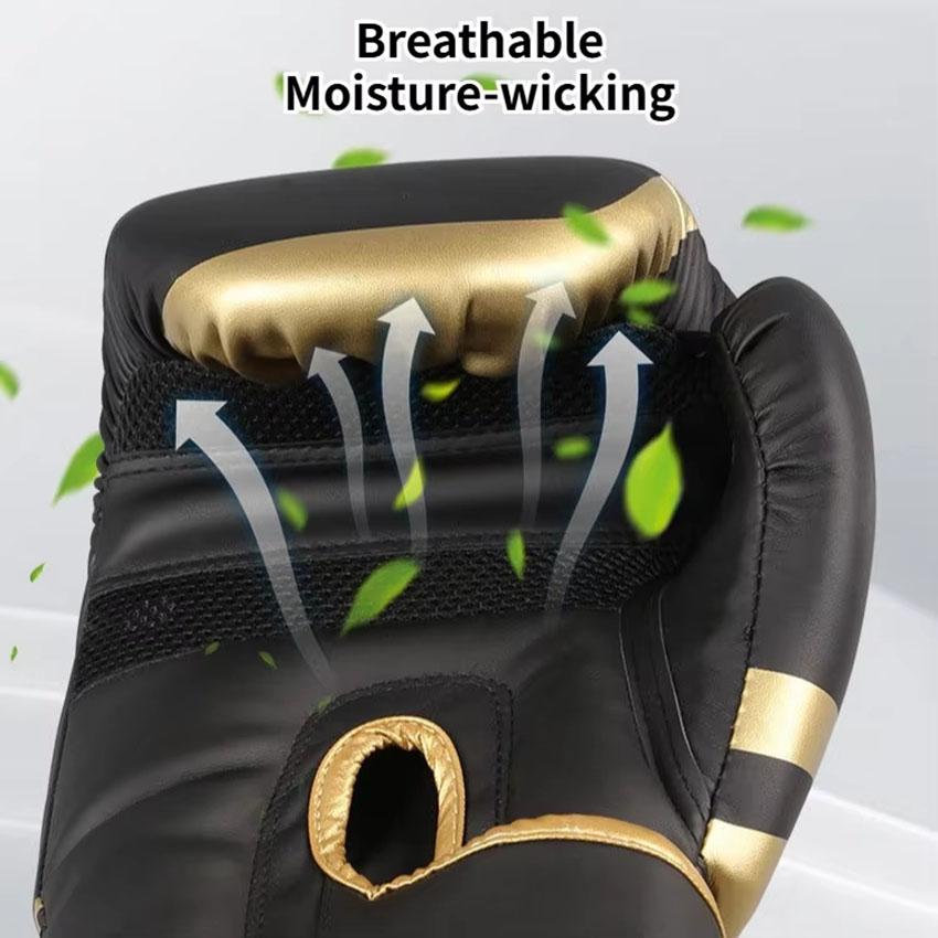 Professional Boxing Gloves Gym Kickboxing Muay Thai Training Gloves Protective Gear Tear-resistant PU Leather Boxing Gloves