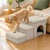 Modular Pet Staircase with Storage Easy Assembly Stair Hideaway Den