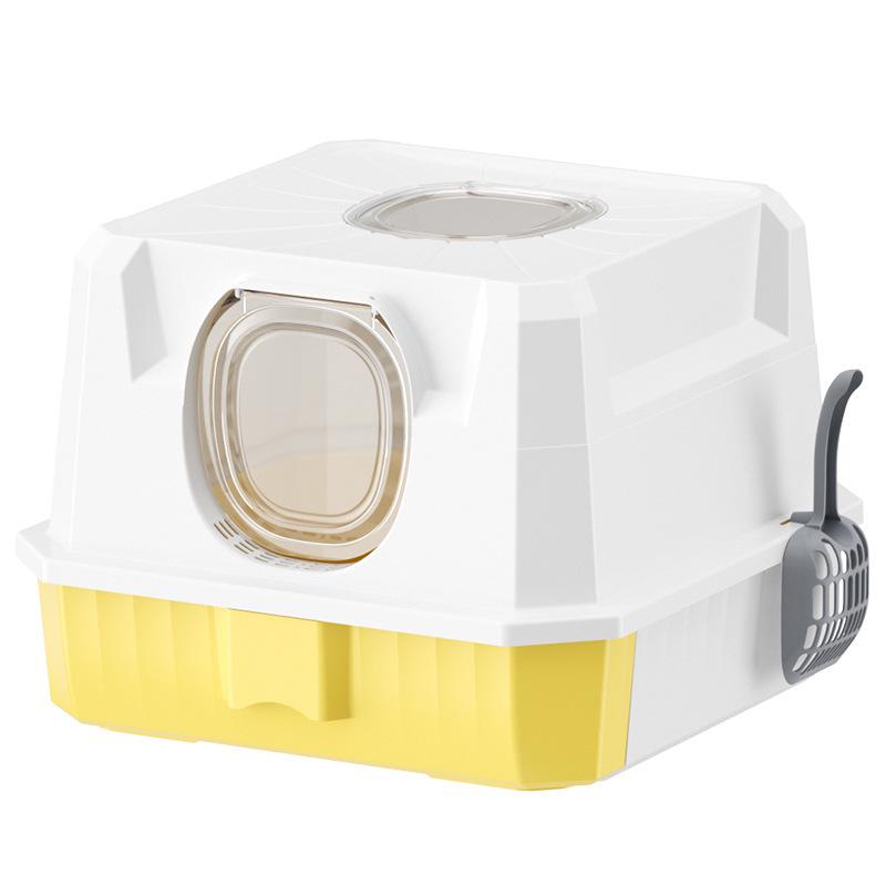 Large Enclosed Cat Litter Box with Detachable Drawer, Easy to Clean & Durable