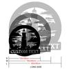 Metal Lighthouse Wall Art Nautical Decor Coastal Gift Iron Black Indoor Outdoor