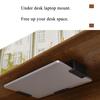 3Pcs/Set Wall Mount Invisible Plastic Bracket Laptop Holder Mounted On Table Back Keyboards