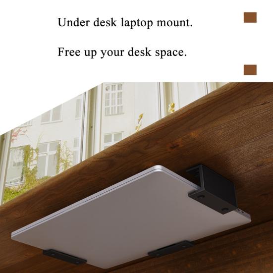 3Pcs/Set Wall Mount Invisible Plastic Bracket Laptop Holder Mounted On Table Back Keyboards