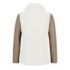 Women Winter Patchwork Knitted Buttons Long Sleeve Regular Blouse Sweatshirt