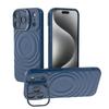 For Iphone 17 Pro Max Air Case Textured Ripple Pattern Magnetic Magsafe Wireless Charging Lens Protector Bracket Soft TPU Case