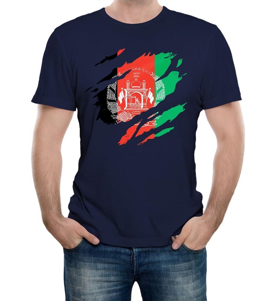 Torn Afghanistan Flag Men's T-Shirt Afghan Country National Olympics Proud