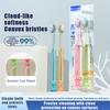 Extra-Long Brush Head Antibacterial Soft Bristle Toothbrush With Non-Slip Handle And Suction Cup Base Upright Design