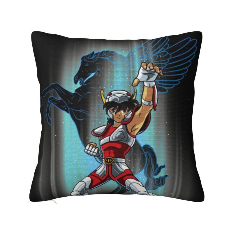 Knights Of The Zodiac Saint Seiya Pegasus Fantasy Pillow Covers Decoration Modern Outdoor Cushions Square Pillowcase