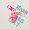 Colorful Girlish Heart Crocs Keychain Pendant - Cute Bestie Jewelry Charm DIY Accessories