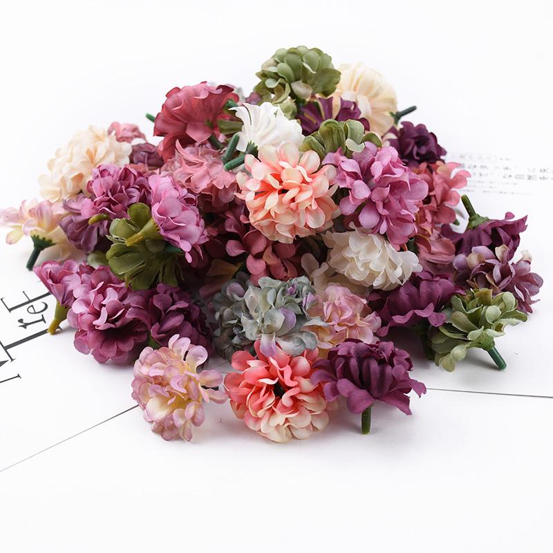 20 Bucăți Cap de Floare de Garoafă Falsă pentru Nuntă Crăciun Scrapbooking Decor Acasă Accesorii Nupțiale Lichidare Flori Artificiale