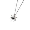 Black Spider Pendant Necklace, Vintage Darkness Halloween Insect  Necklace Exaggerated Large Spider Jewelry for Women Man