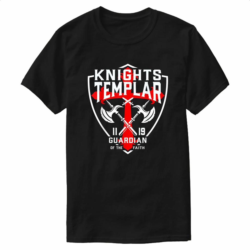 The Christian Cross Knights Templar TShirt 100 Cotton ONeck Summer Short Sleeve Casual Mens Tshirt Size S3XL