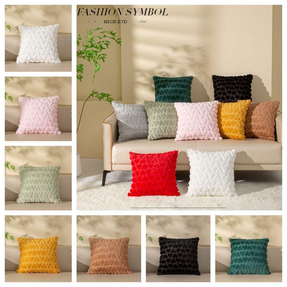 

Love Plush Подушка Чехол Однотонная Подушка Оболочка Постельное Белье Наволочка Плед Подушка Чехол Спальня красный