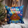 Federa Cuscino Carina Cartone Animato H-Hey Duggee Comfort Premium Reversibile - Design Due in Uno per Qualsiasi Stanza e Interno Auto