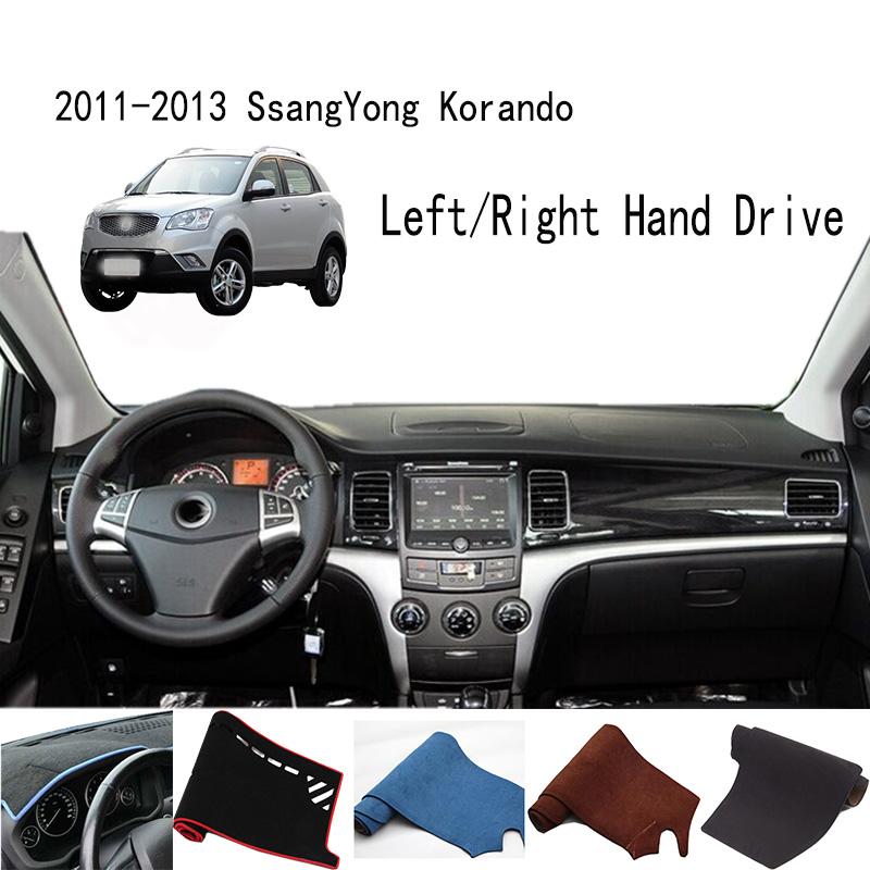 Pentru 2011-2013 SsangYong Korando C XUV500 Dashmat Covoraș de bord Husă pentru bord Pad parasolar pentru panoul de instrumente Ornamente