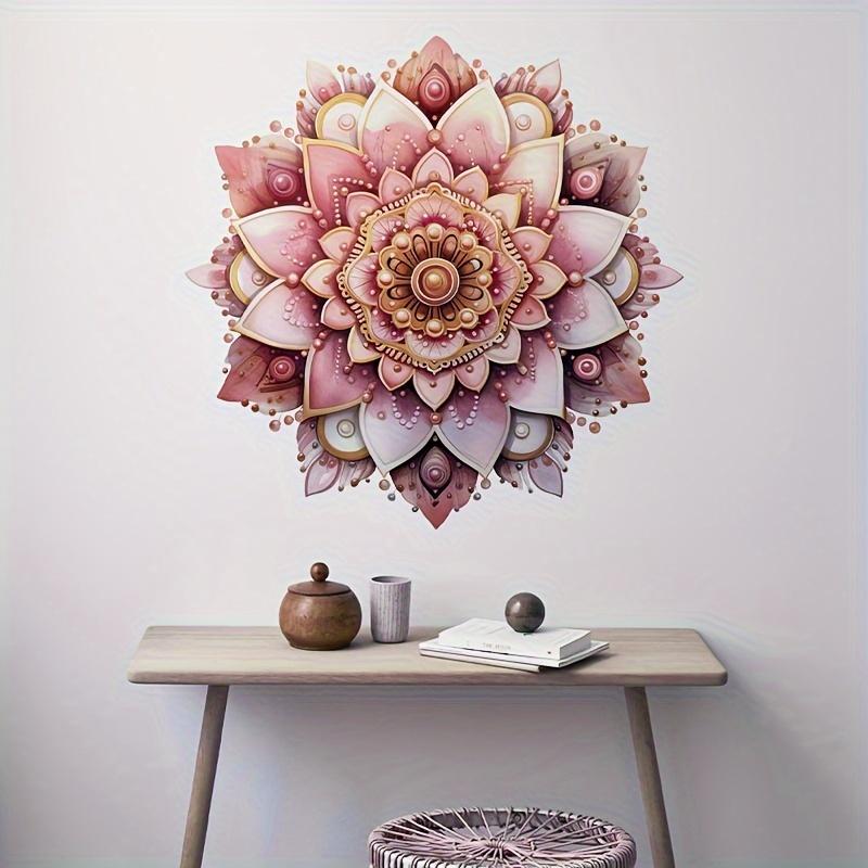 Kreatywna naklejka ścienna Mandala wzór kwiatowy samoprzylepne naklejki ścienne dekoracja wnętrz usuwalny mural winylowy plakat na ścianę naklejki dekoracyjne