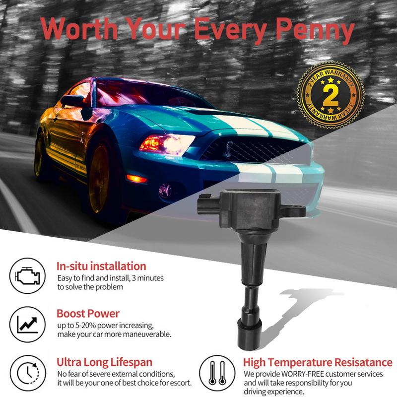 1pcs Ignition Coil ZJ01-18-100 For MAZDA 3 BL BK 1.4L 1.6L High Quality OE# ZJ01-18-100A ZJ0118100A ZJ0118100 AIC-4051 AIC4051