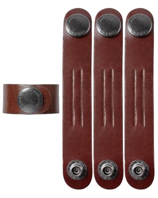 Backpack String Genuine Leather Excess String Buckle Clip String Fixing Band Fastener String Clip of Dark Tie-Up Tie-Up Tie-Up (Set 4,