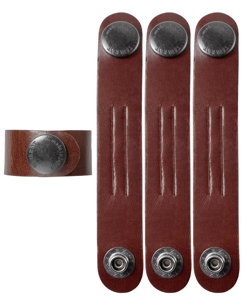 Backpack String Genuine Leather Excess String Buckle Clip String Fixing Band Fastener String Clip of Dark [TAVARAT] Tie-Up Tie-Up Tie-Up (Set 4,