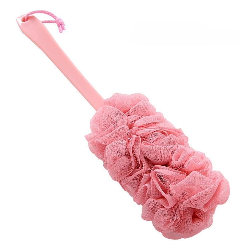 Long Handle Back Brush Body Scrubbers Shower Hanging Body Brush Sponges Soft Mesh Bath Shower Brushes Bath Accessories for Adult