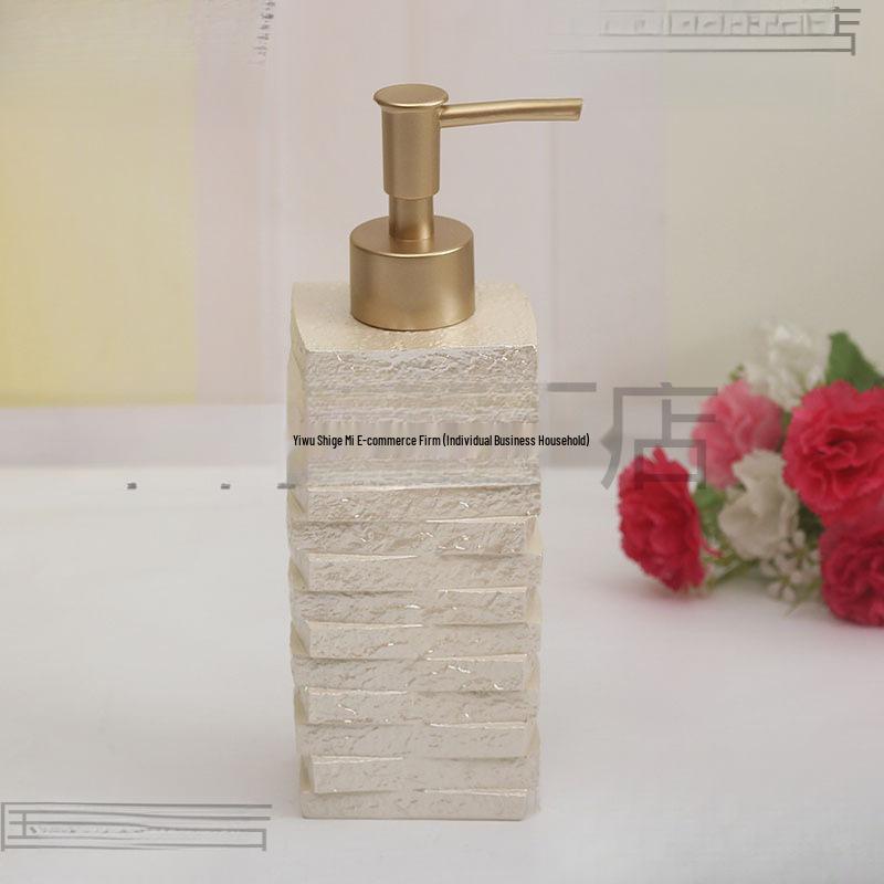 Luxuriöse Keramik-Druckflasche für Handseife, Shampoo und Duschgel