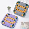 Square Track Pet Slow Feeder Puzzle Bowl - Multifunctional Foraging Toy