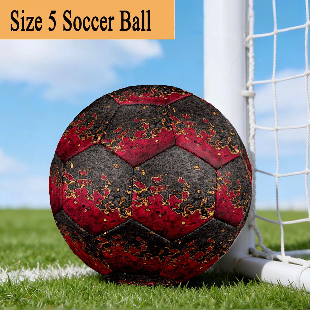 1PC Abstract Patterns Size 5 Soccer Balls, Anti-Slip, Outdoor Sport, a Unique Gift, Birthdays, Christmas gifts Valentine'S Day gifts A38