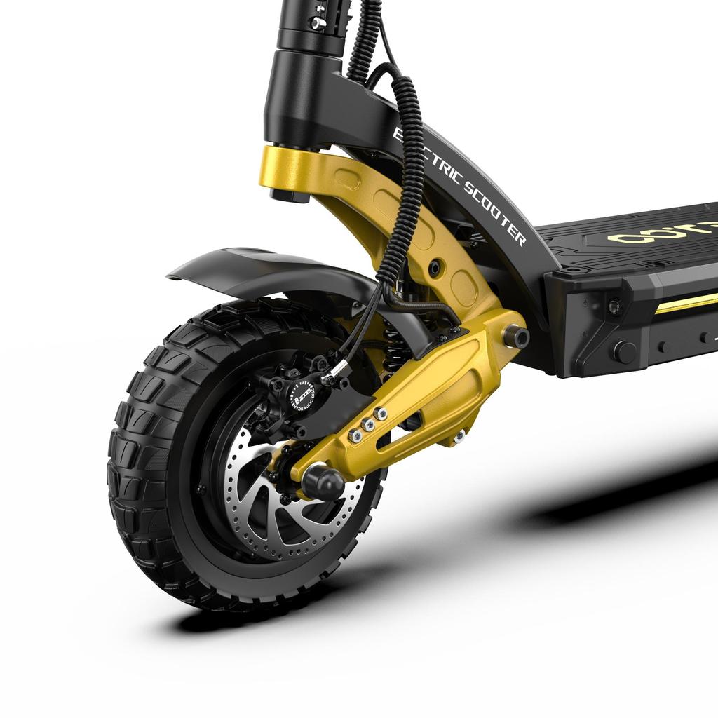 Electric Scooter Foldable OOTD 10" 1200Wx2 Dual Motor 23.4AH Max Range 60Km Load 120Kg Black S30