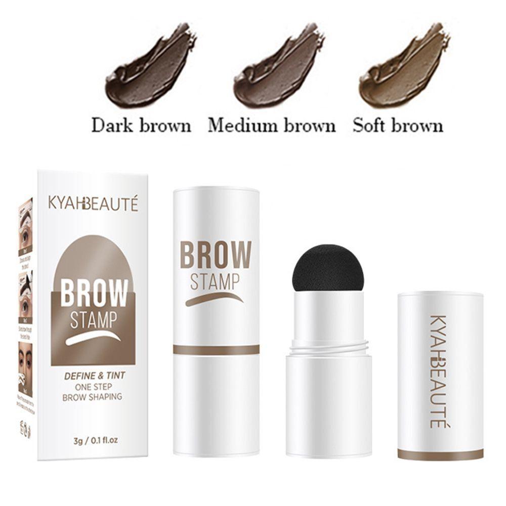 Long-Lasting Eyebrow Stamp Stencil Kit Waterproof Make-up Tool Brow Stamp Shaping Kit Woman