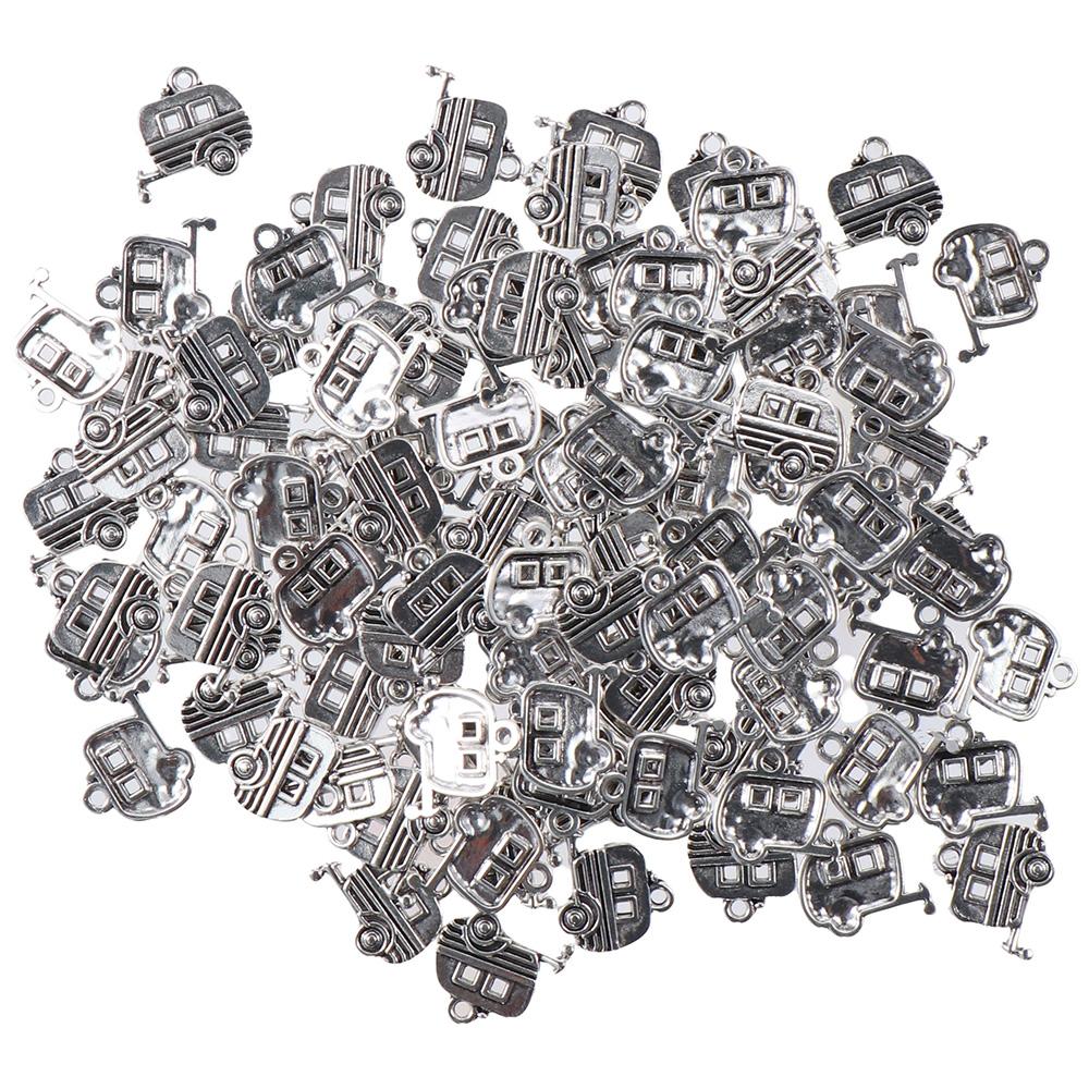 

Античные тибетские серебряные 3D-кемперные подвески 17x20 мм, подвески для путешествий для изготовления ювелирных изделий