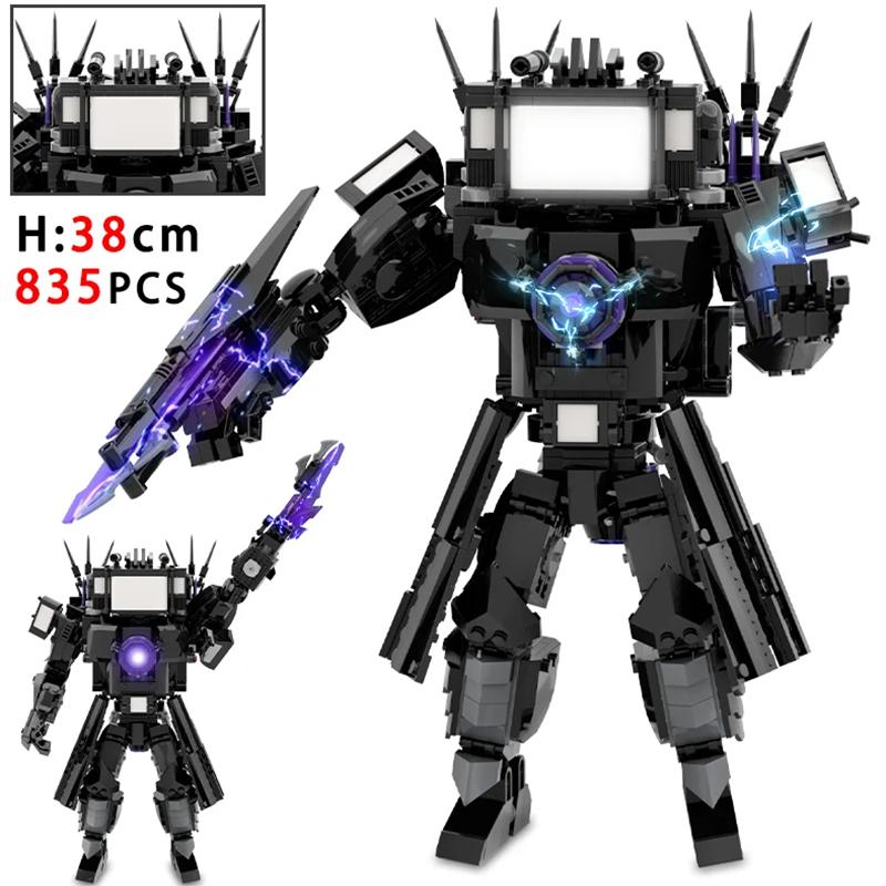 Skibidi Toilet Titan TV Man Speakerman Horror Game Bosses Camara Building Block Cartoon Doll Model Kids Birthday Halloween Gift