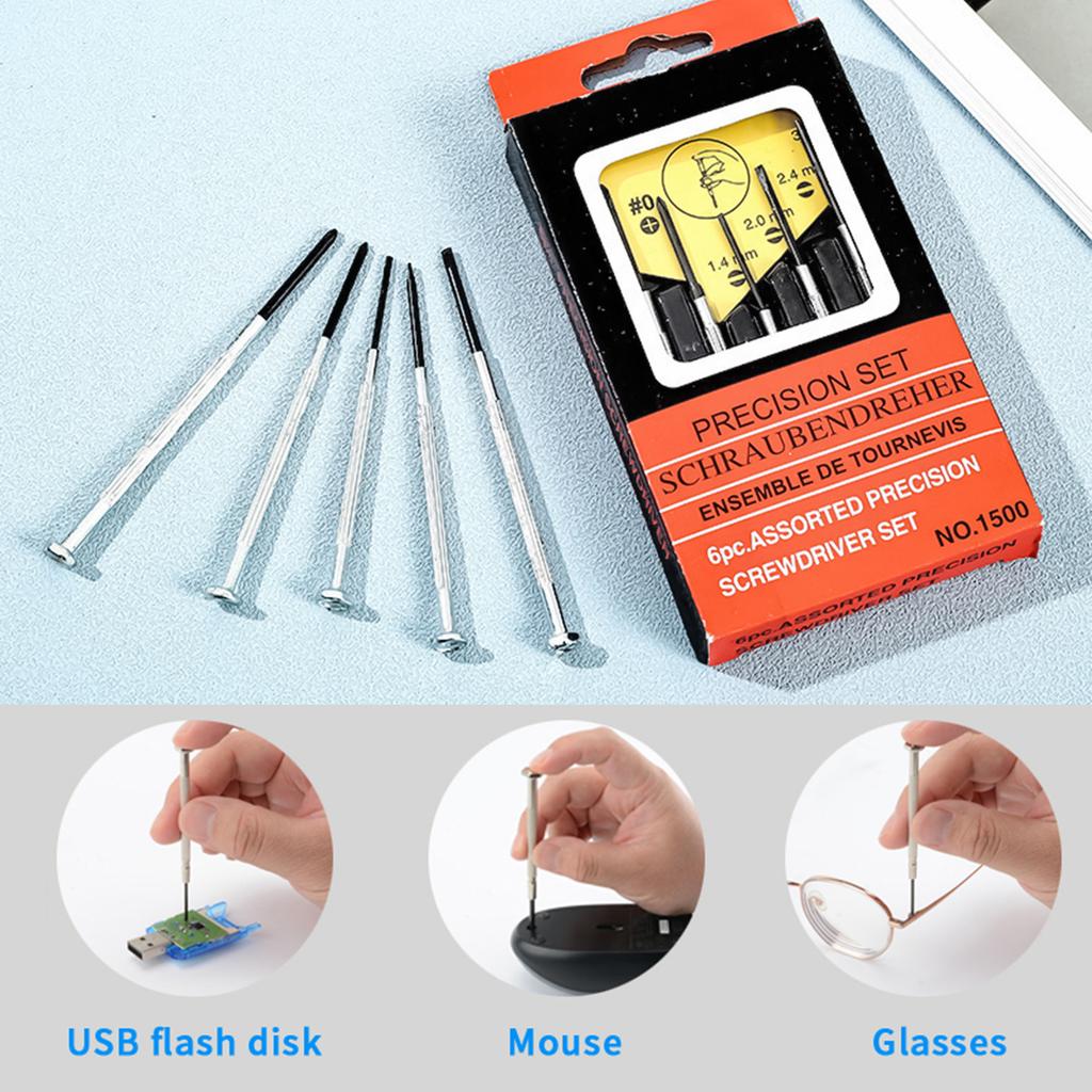Precision Screwdriver Bits Set Stainless Steel Practical DIY Repair Tool Kit Suitable for Most Electronic Products