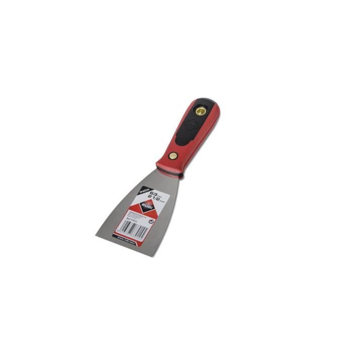 Spatule - RUBI - Rubiflex - Inox - 63 mm - Professionnelle