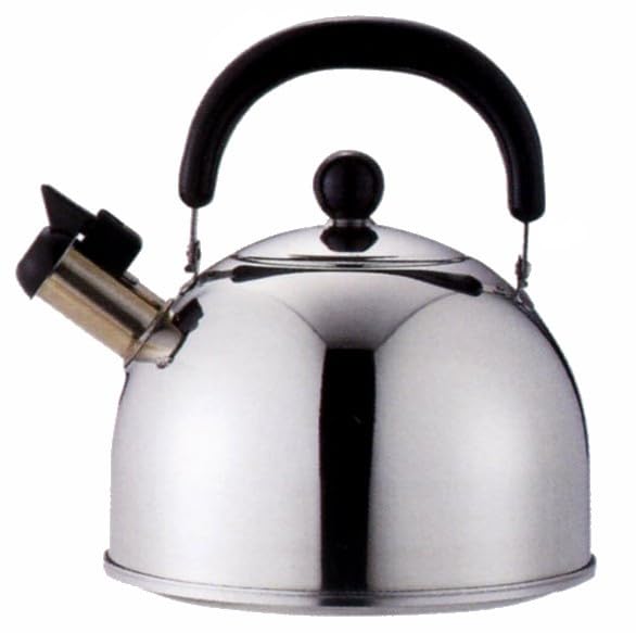 Maruyama Whistling Kettle 2.5L SHK-25 IH Compatible, Gas Stove Compatible, Stainless Steel, Rust Resistant, Water Boiling Kettle, Made in Japan (Tsuba