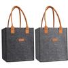 6 Bottle Wine Carrier with Divider Felt Wine Storage Tote Bag Portable Wine Gift Bag Red Wine Storage Box with Handle