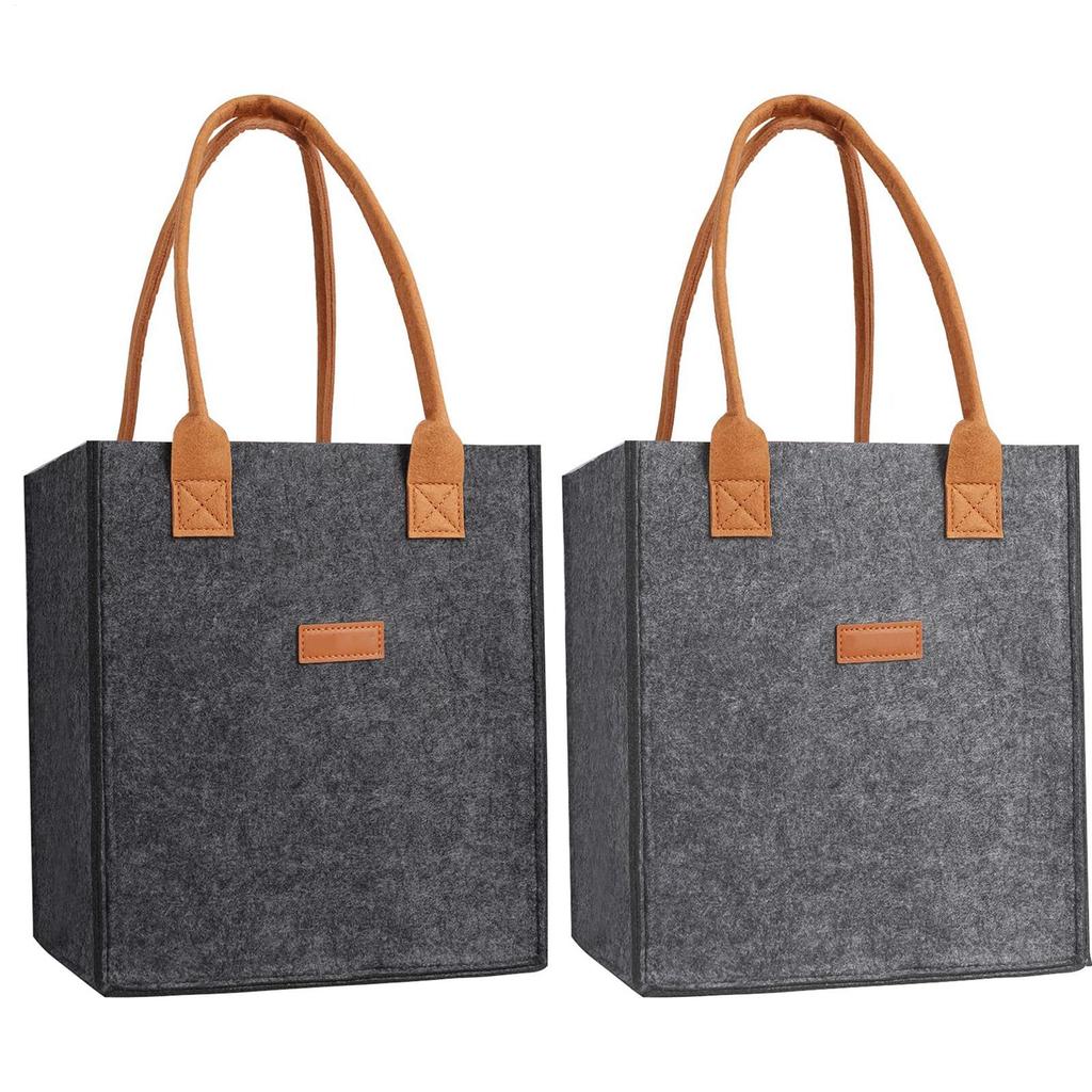 6 Bottle Wine Carrier with Divider Felt Wine Storage Tote Bag Portable Wine Gift Bag Red Wine Storage Box with Handle