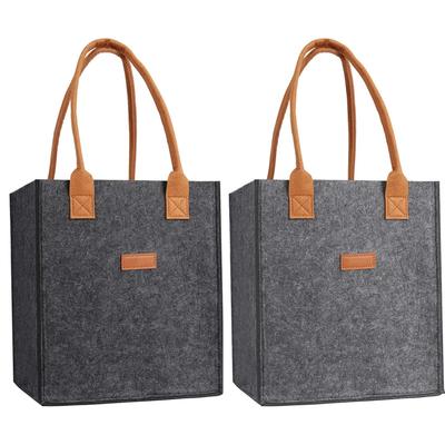 6 Bottle Wine Carrier with Divider Felt Wine Storage Tote Bag Portable Wine Gift Bag Red Wine Storage Box with Handle