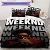The Weeknd Pattern Bedding Uilt Set Uilt Cover Pillowcase Home Decoration Birthday Gift (1 * Duvet Cover + 2 * Pillowcase Without Core)
