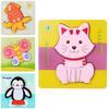 Childrens Wooden 3d Butterfly Puzzle Blocks With Handeye Coordination Development For Early Learning
