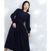 Beauty Casual Wide Waist Yoke Navy [Natural Basics] Dress, Dress, Women's,