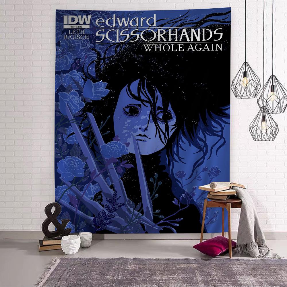 Movie EEdward SScissorhands  Hippie Wall Hanging Tapestries Bohemian Wall Tapestries Mandala INS Home Decor